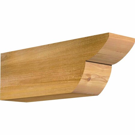 Ekena Millwork Crestline Rough Sawn Rafter Tail, Western Red Cedar, 6"W x 8"H x 24"L RFT06X08X24CRE00RWR